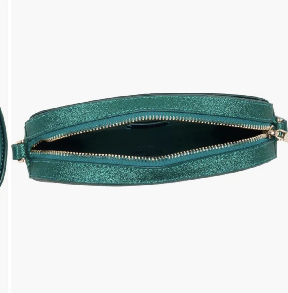 Kate Spade ♠️ Oval Camera Crossbody Bag NWT In Festive Teal Green